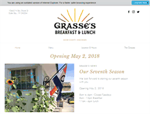Tablet Screenshot of grassesgrill.com